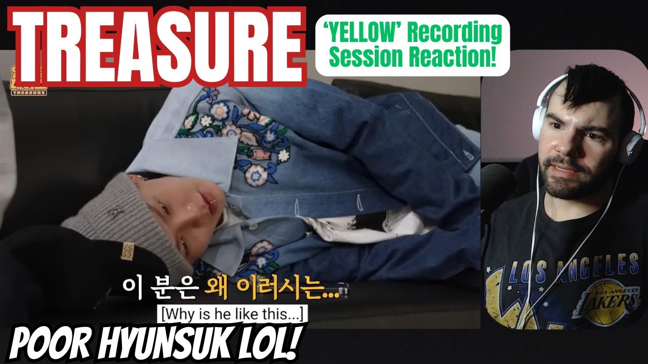 TREASURE - 'Yellow' Recording Session Reaction!