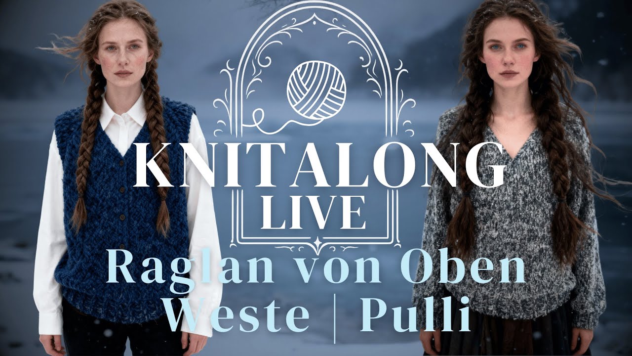 ❄️ Raglan-Von-Oben Knitalong Weste/Pullover stricken – Fragen