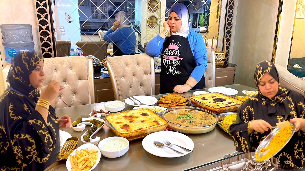 راحت عليا نومه بسبب المطر والرعد بتاع الفجر صحيت اجري علشان اعمل الفطار