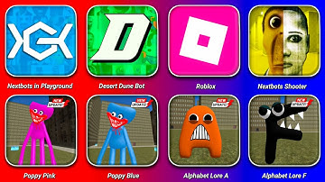 Nextbots in Playground Mod Update,Roblox Barry Prison Run Halloween,Desert Dune Bot,Nextbots Shooter