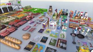 Unity Asset Store Pack - Supermarket interior with LOD (Download link below)