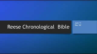 Day 156 or June 5th - Dramatized Chronological Daily Bible Reading