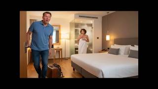 Vater betritt falsches Hotelzimmer Schockmoment, als Chefin nackt aus Dusche tritt!