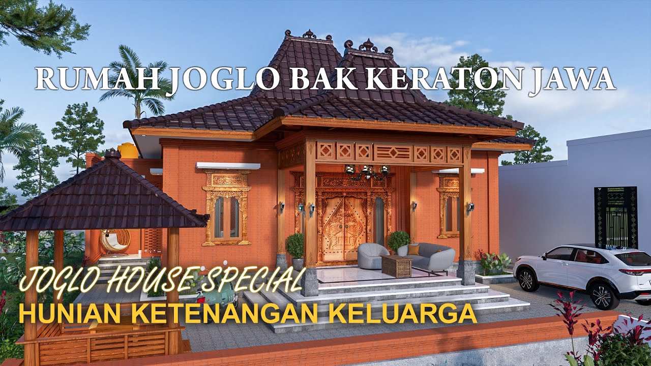 Яванский дизайн дома Joglo с роскошной беседкой, напоминающей дворец Джокьякарты