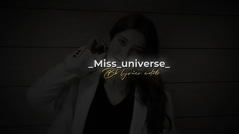 Miss universe kg14 XML present 🌈👑 check description alight motion edits 🔰✅ #mizo #lyrics #video 🌈🔶