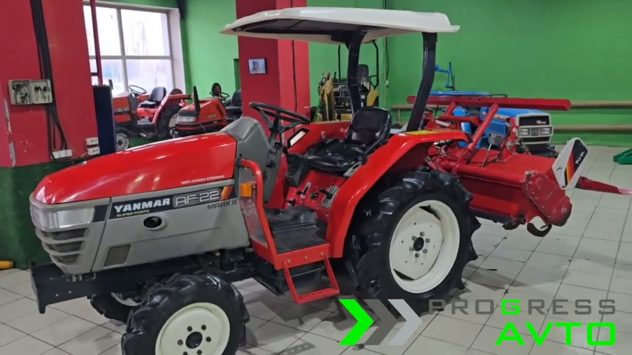 Минитрактор Yanmar AF-22 - японский трактор мощностью 22 л.с. с почвофрезой