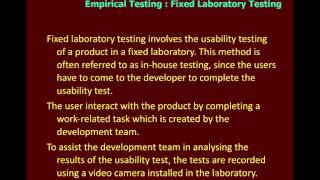 Usability Testing an Overview