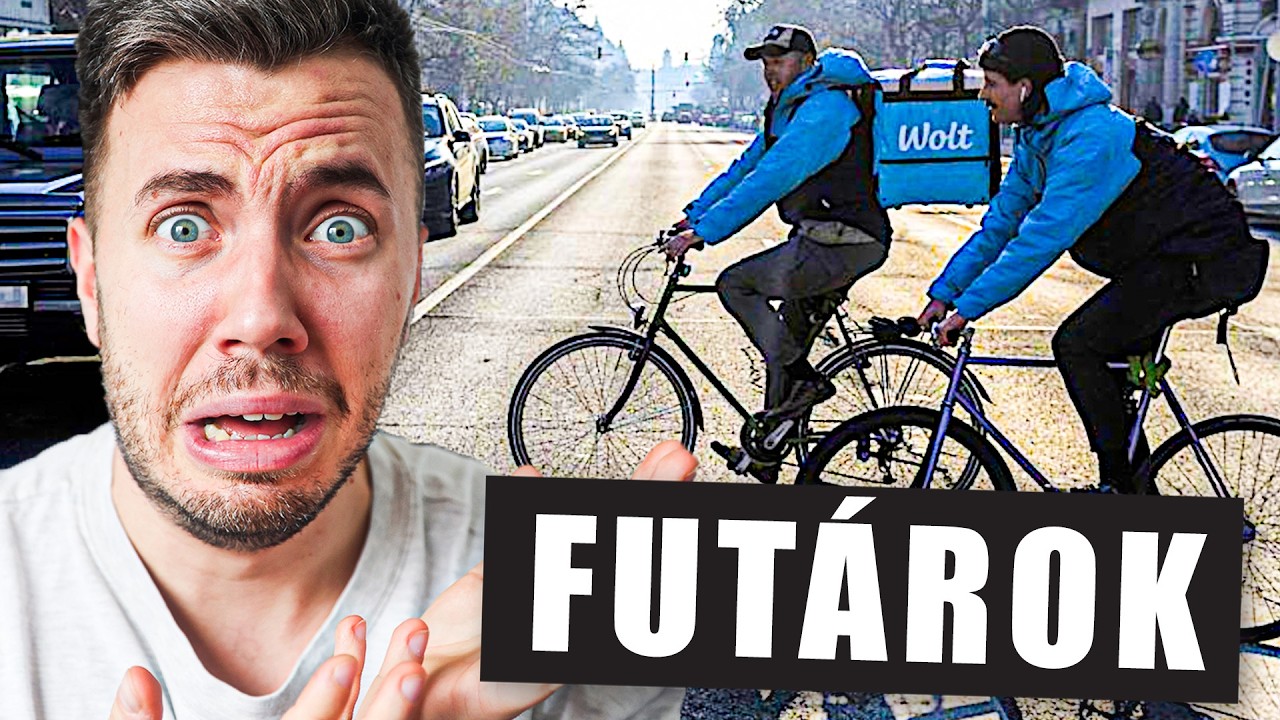 Teljes káosz a KÖZLEKEDÉS egy BICIKLIS FUTÁRNAK!