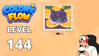 Colony Flow level 144 walkthrough gameplay