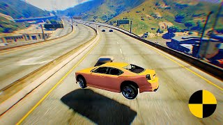60 Minutes Of GTA 5 Real Cars Crash Test #5