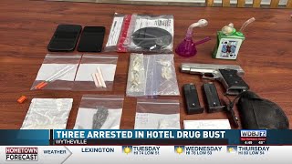 Three Arrested In Wytheville Hotel Drug & Gun Bust