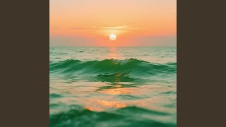 Emerald Sunset Waves