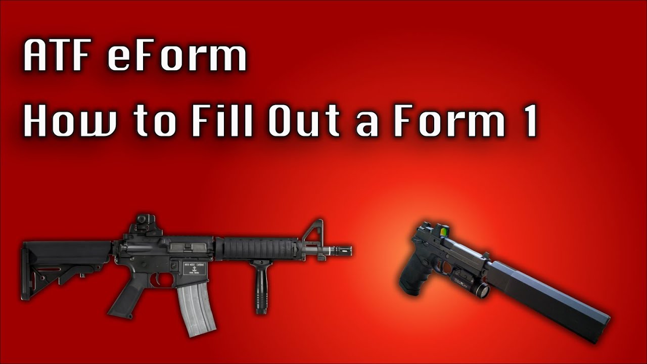 ATF eForm: How to Fill out a Form 1- SBR - YouTube
