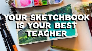 how to evaluate your sketchbook when it isn't finished!