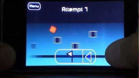 The Impossible Game - Level 4 Bug/Glitch (Background out of place)