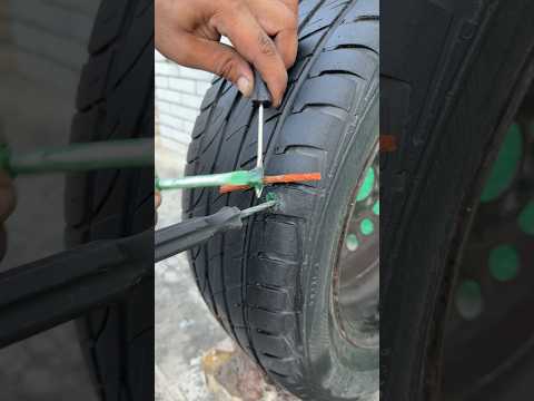 Tubeless kit repair just so easy #truck #tyre #mechanic thumbnail