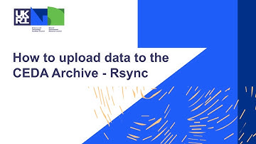 How to upload data to the CEDA Archive - Rsync