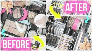 HIGHLIGHTERS | Decluttering & Organizing My Makeup Collection