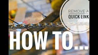 HOW TO remove a quick link without a tool!!!!! **EASY**