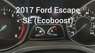 Ford - Escape - 2017 - SE (Ecoboost): Gauge Cluster Startup Sequence