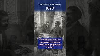 #250YearsOfBlackHistory: 1870 - Voting Rights & Enforcement Acts