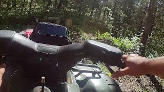 Clearing a Wind-Blown Tree From Our ATV Trail | Firewood and Future Lumber