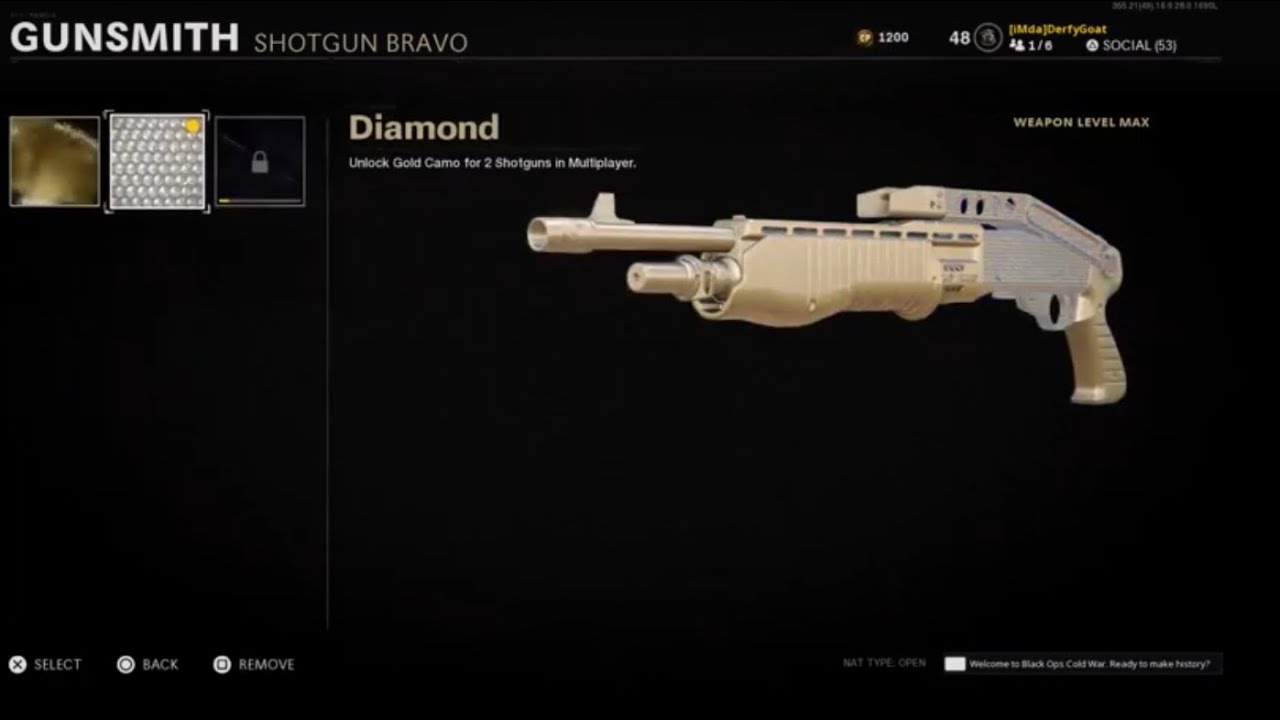 COD BLACK OPS COLD WAR HOW TO GET DIAMOND SHOTGUNS EASY!!!