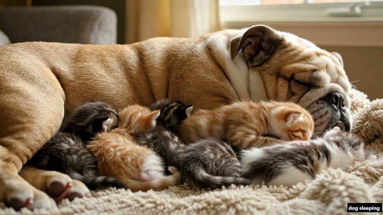 “Dog and Kitten Playing Together at Home 🐶🐱 | Cute, Funny, and Heartwarming Best Friends”