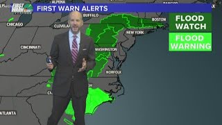 FORECAST: Monday 4 p.m. update