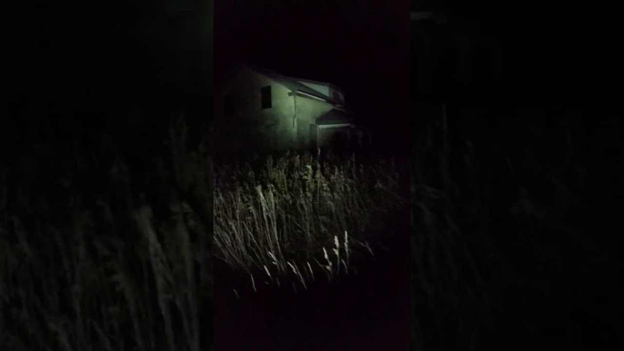 Would you explore this haunted house at night? 
