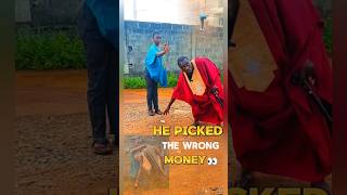 He Thought He Found Free Money 😭💀 #magic #light #okongwucomedy