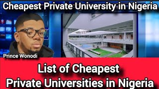 Famous Cheapest Private University in Nigeria Profile