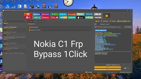 nokia c1 frp bypass unlock tool 1 click / nokia ta-1165 frp bypass unlock tool 1click