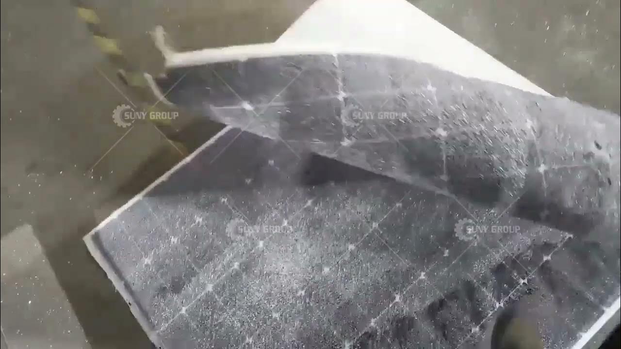 solar panels glass removing machine YouTube