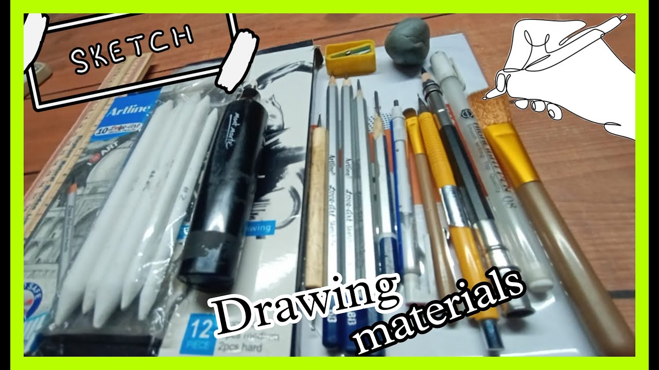 Drawing materials that i used in my drawing