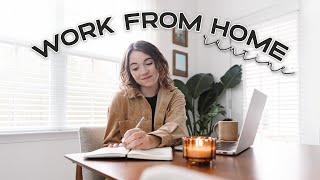 WORK FROM HOME ROUTINE | How I Stay Productive & Balanced Working From Home