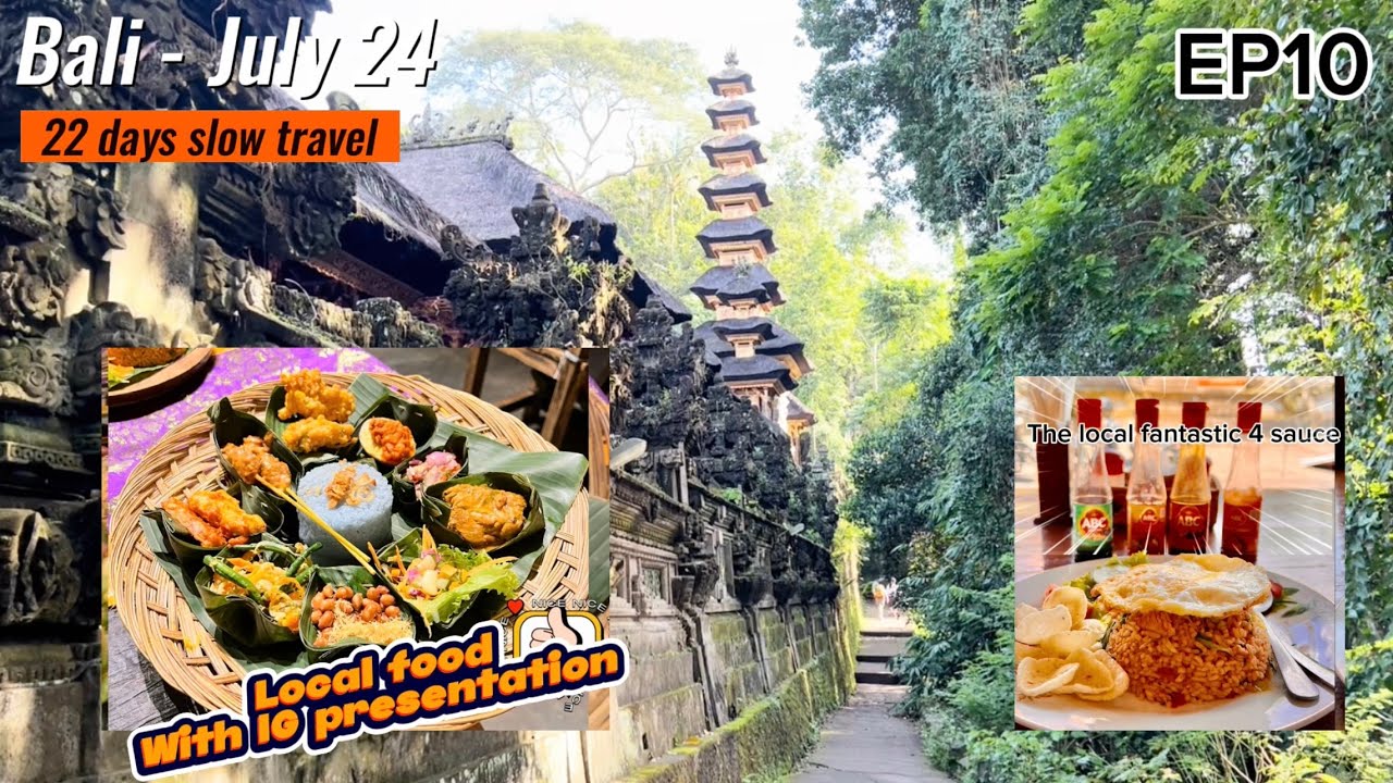 Explore Ubud small lanes and food on foot.