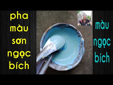 Hướng dẫn cách pha màu sơn ngọc bích hay còn gọi là màu xanh ngọc cho sơn giả đá ngọc bích | Foci