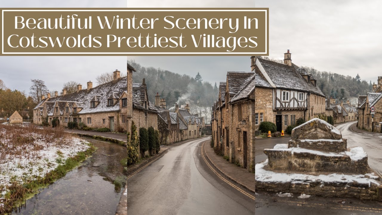 BEAUTIFUL WINTER SCENERY IN BEST COTSWOLDS VILLAGES - Winter Life In The English Countryside