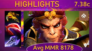 7.38C Monkey King Ka-D - 19 Kp - 63% Mid Highlights - Dota 2 High Mmr