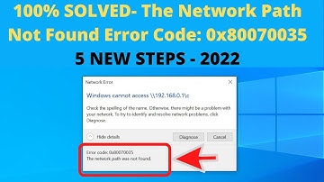 100% FIXED- Windows Cannot Access, The Network Path Not Found Error Code: 0x80070035