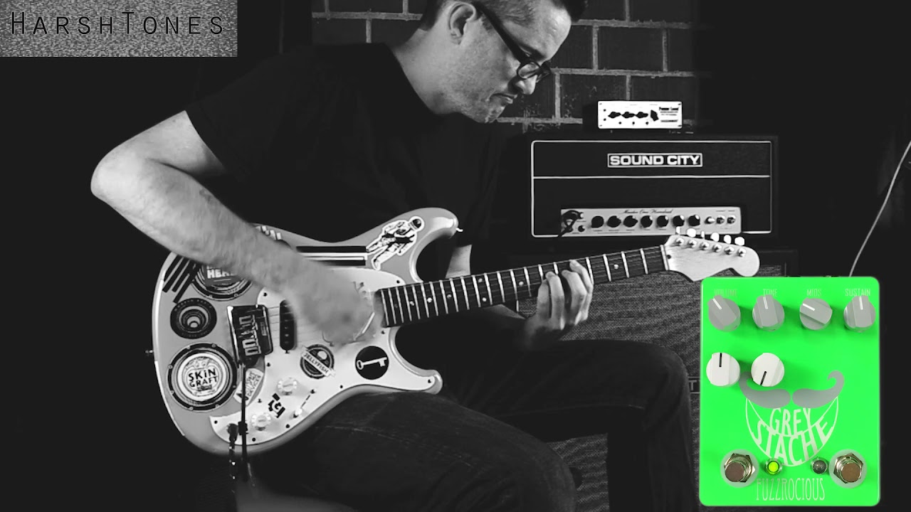 Fuzzrocious Grey Stache Fuzz Riffs