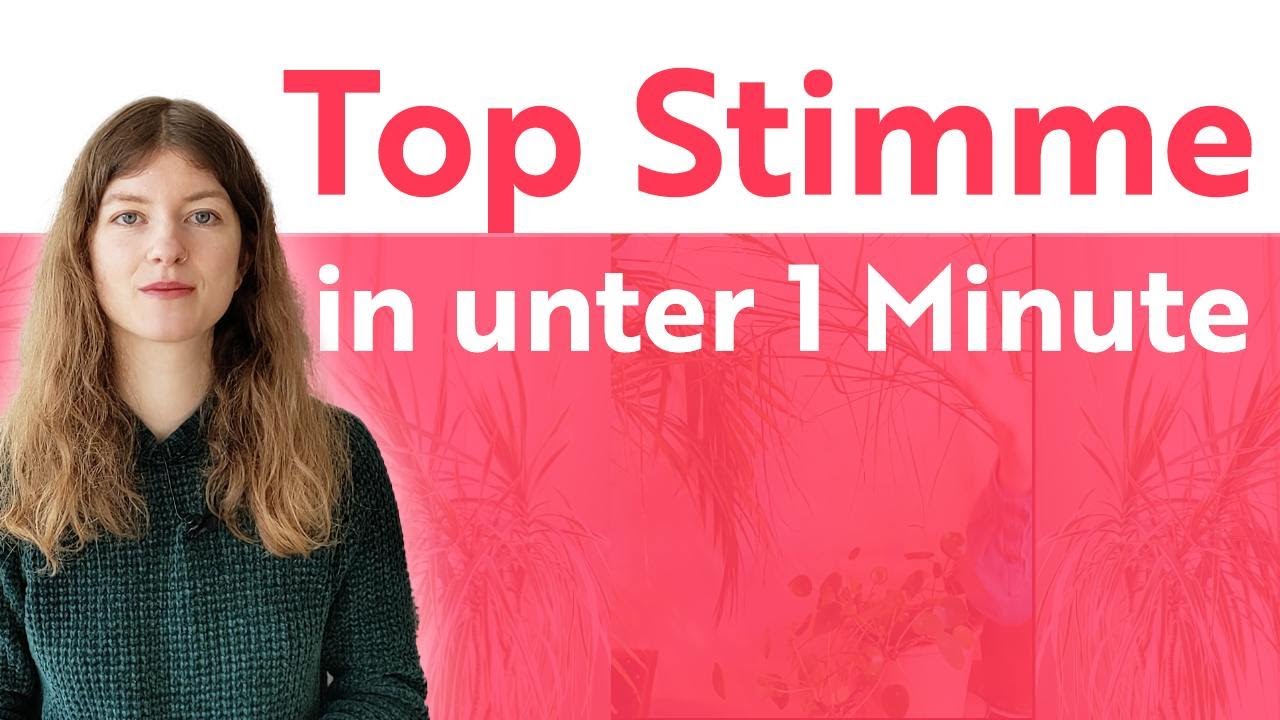Verbessere deine Stimme sekundenschnell - guter Stimmklang für alle!