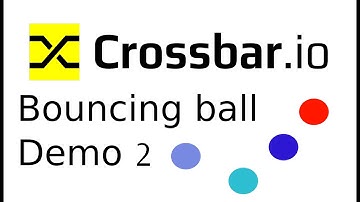 Bouncing ball demo running inside the Crossbar UI