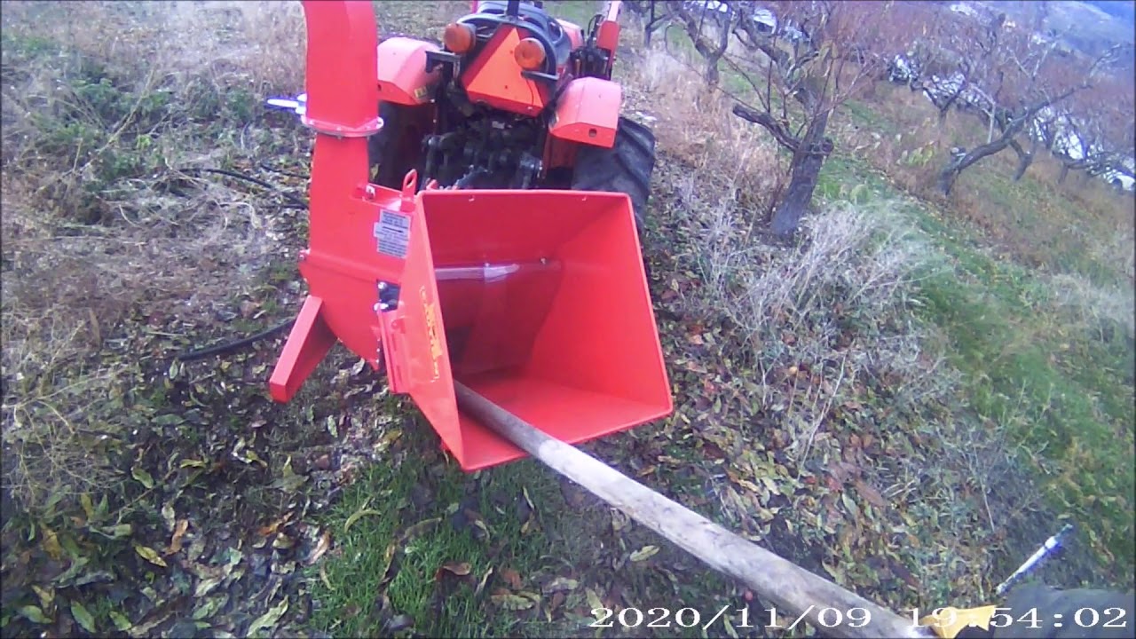 Another Attachment for kubota tractors Wood chipper In Action YouTube