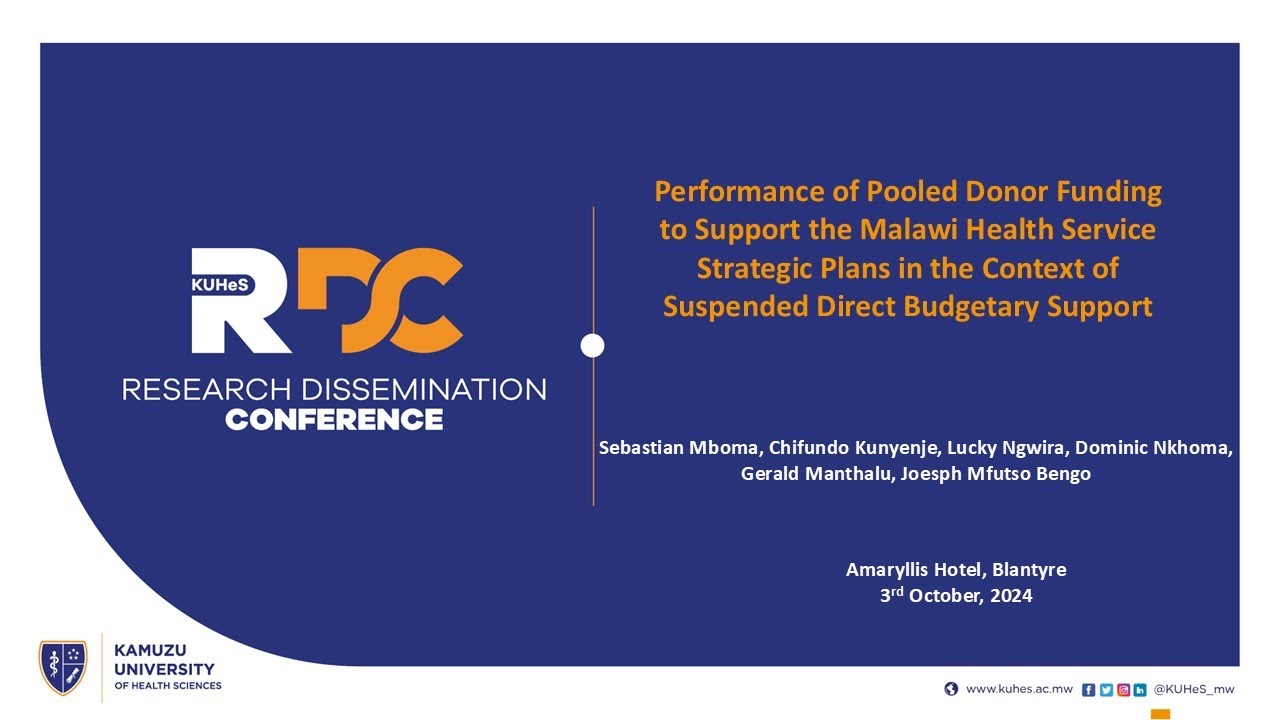 Evaluating the Impact of Pooled Donor Funding on Malawi’s Health Services: Insights Presentation