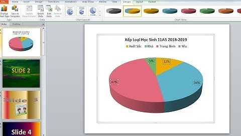 Hướng Dẫn Chèn Biểu Đồ Tròn vào Slide || PowerPoint 2010
