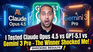 I Tested Claude Opus 4.5 vs GPT-5.1 vs Gemini 3 Pro - The Winner Shocked Me
