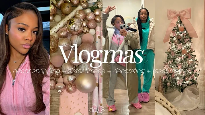 Decorating My Apartment!!! 🎄🎀 decor shopping + christmas tree + grocery restock + reset 🤍 Vlogmas 