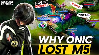 WHY ONIC ID LOST BECAUSE OF KAIRI IN M5 | ONIC ID
